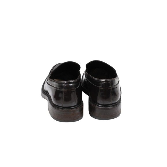 Prada Mens Vintage Penny Loafers US7 UK6 Brown Leather Slip On Round Bulb Toe main image 9